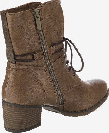 MUSTANG Lace-up bootie in Brown