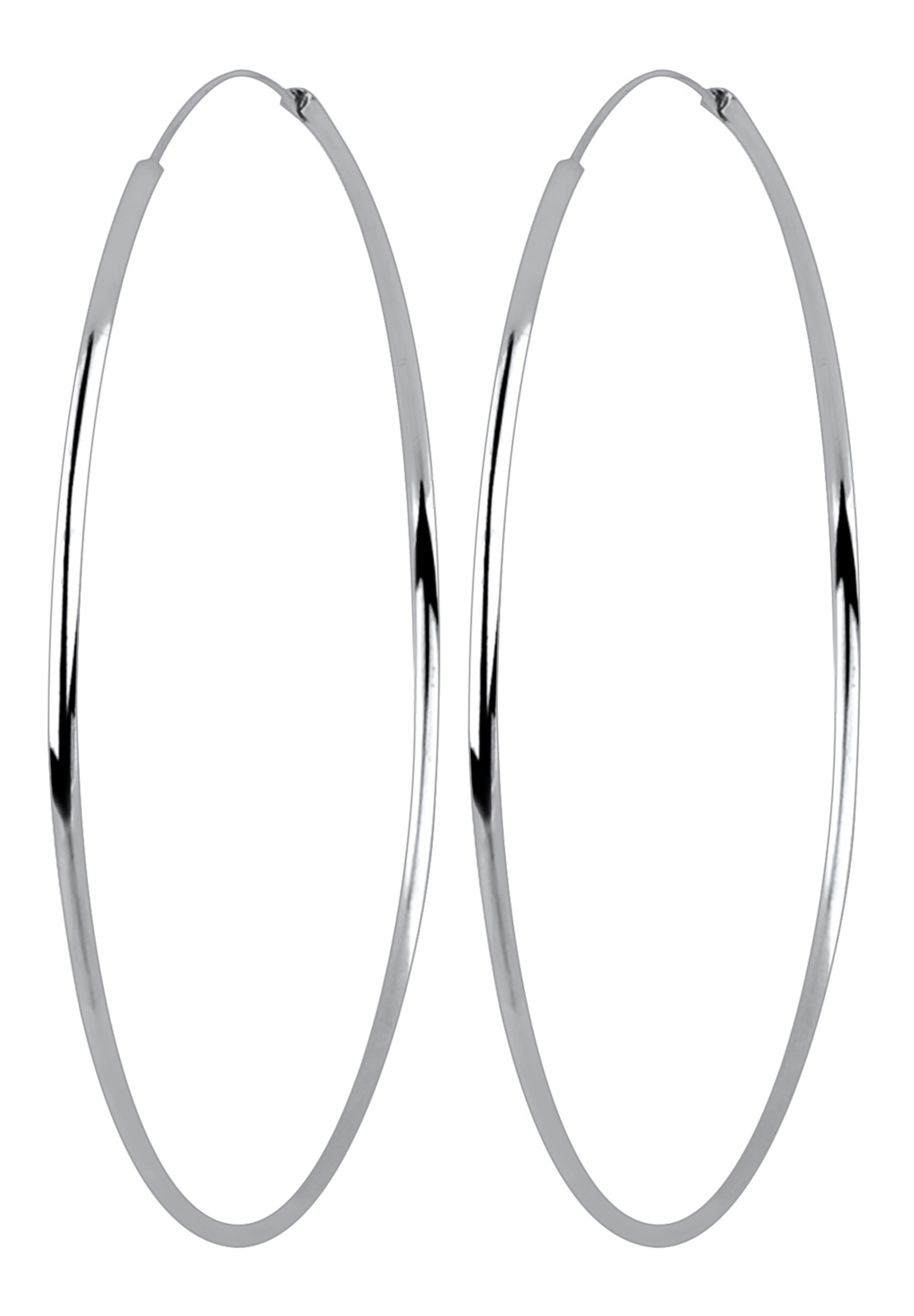 ELLI - Oorbellen 'Creole' in de kleur Zilver