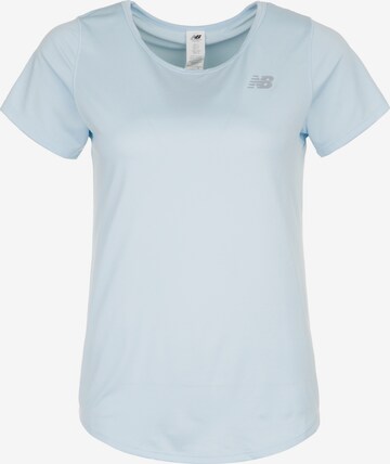 T-shirt fonctionnel 'Accelerate v2' new balance en bleu : devant