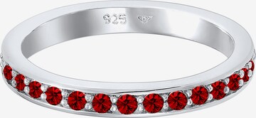 ELLI Ring Bandring 'Kristall' in Rot