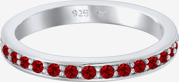 ELLI Ring Bandring 'Kristall' in Rot