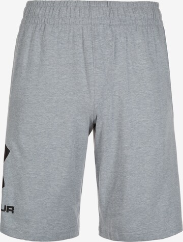 UNDER ARMOUR Sportbroek in Grijs: voorkant