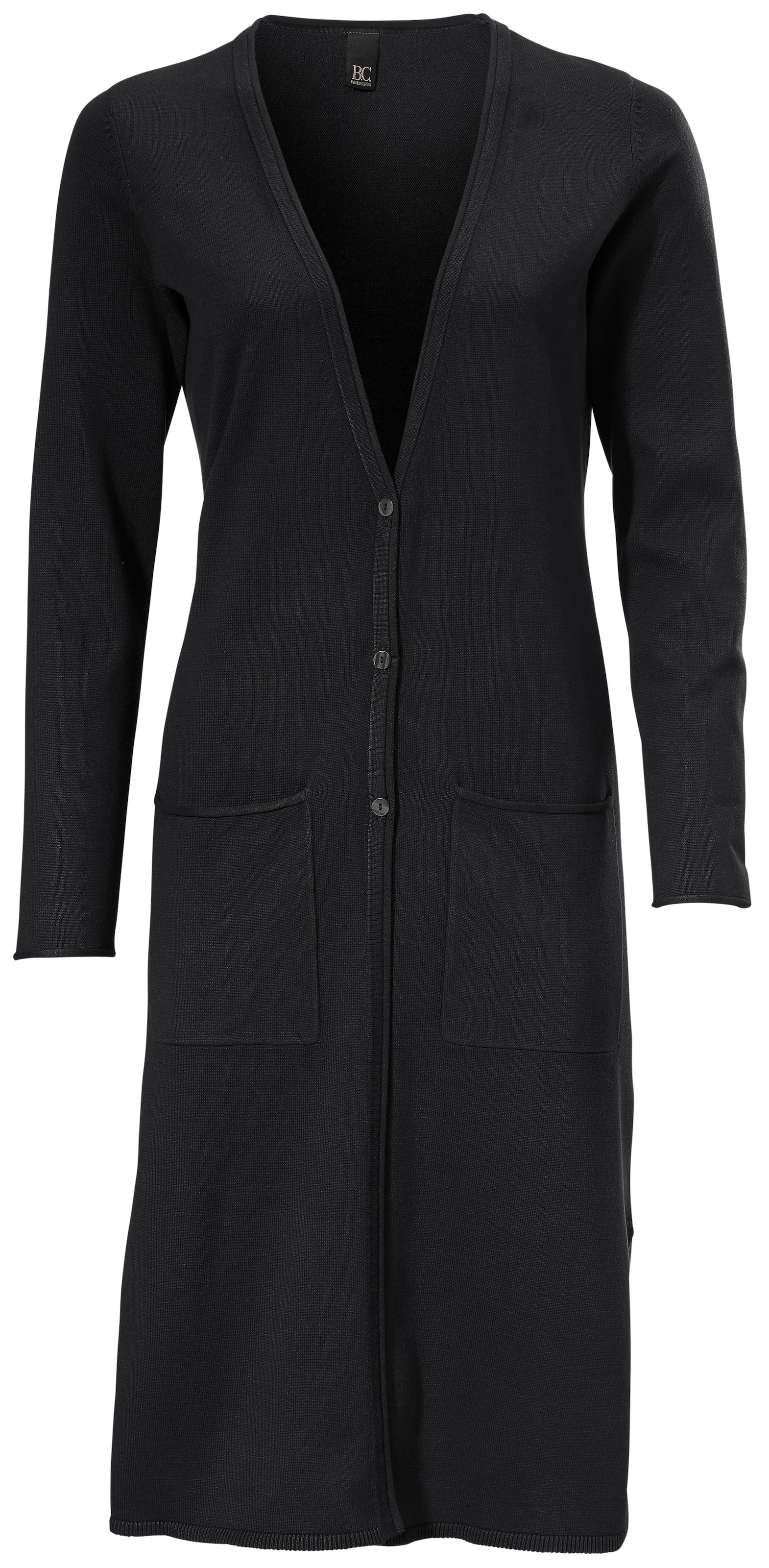 heine Вязаное пальто в Черный: спереди