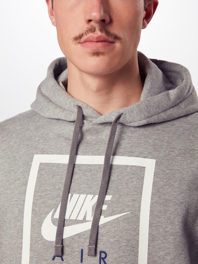 Nike Sportswear Sweatshirt Po Hoodie Nike Air 5 In Dunkelgrau Weiss About You