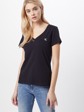 Calvin Klein Jeans Shirt in Zwart: voorkant