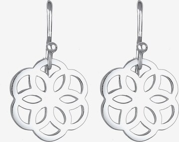 ELLI Earrings 'Blume' in Silver: front