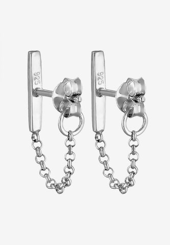 Boucles d'oreilles 'Geo, Kette' ELLI en argent