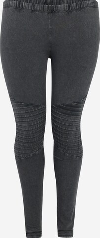 Urban Classics Skinny Leggings - szürke: elől