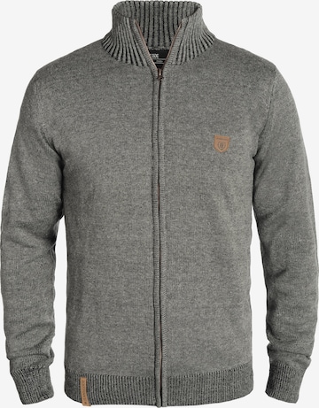 INDICODE JEANS Knit Cardigan 'Andy' in Grey: front