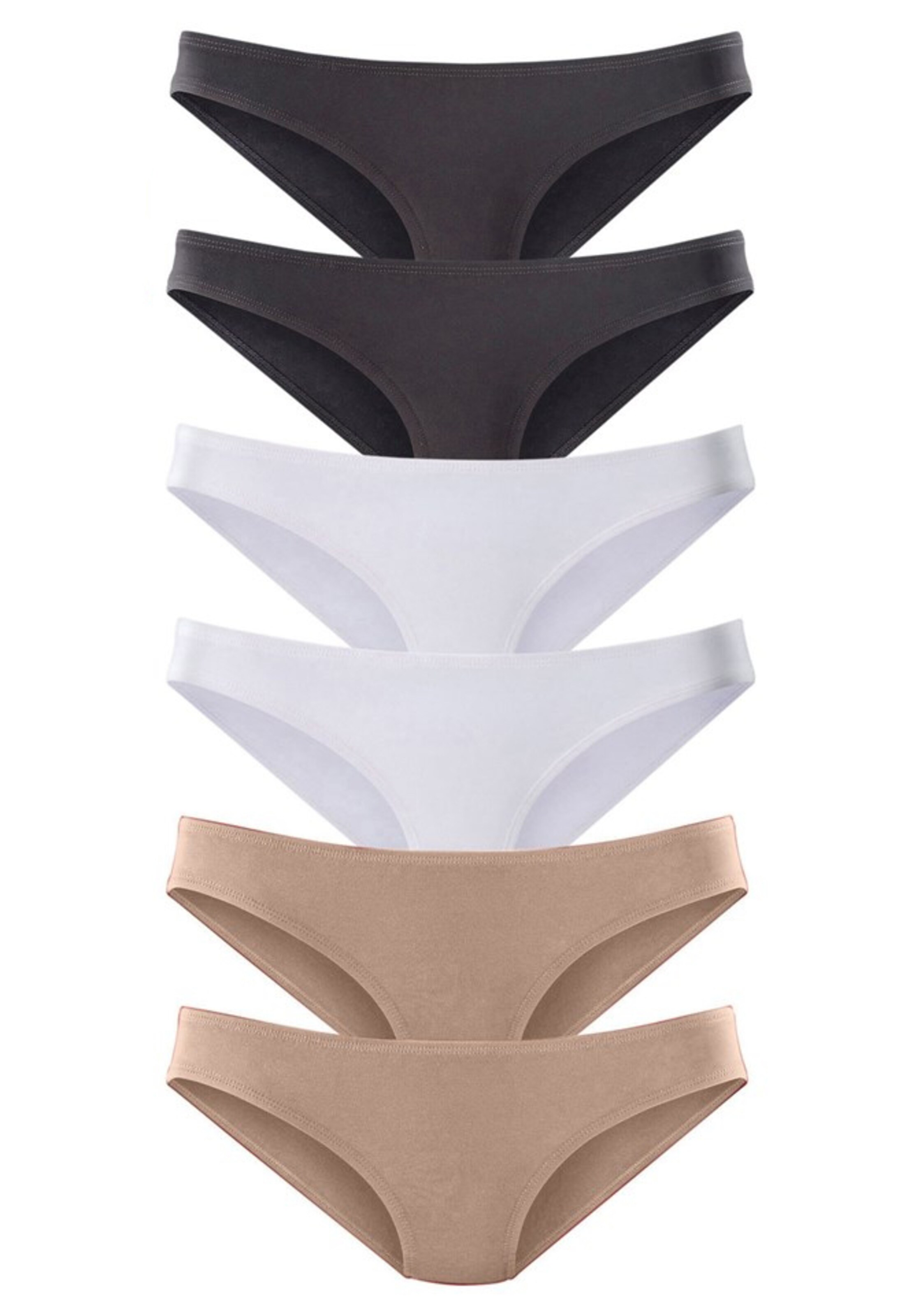 VIVANCE Bikinislips (6 Stck.) in Mischfarben: Vorderseite