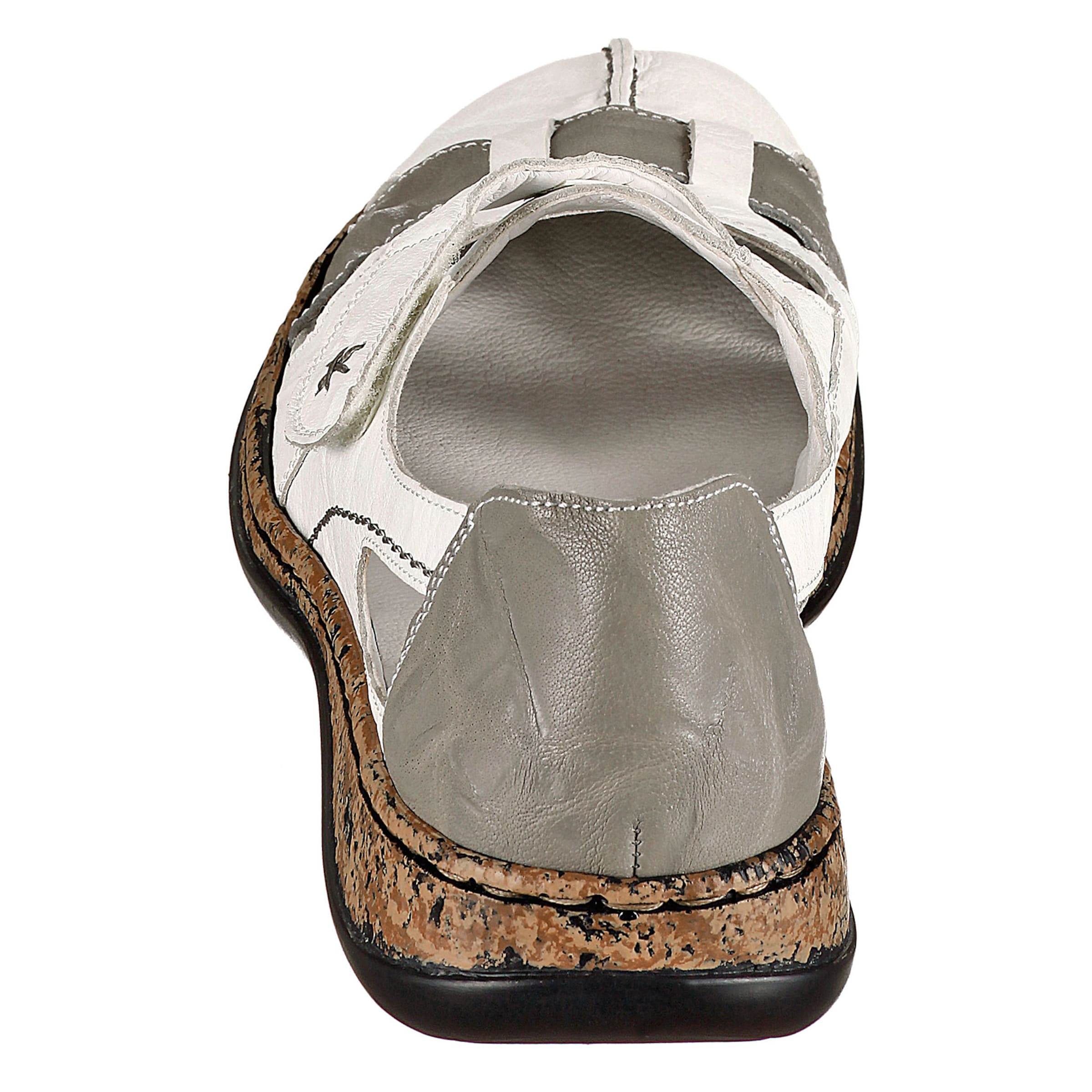 Rieker Ballet Flats with Strap '46367' in White