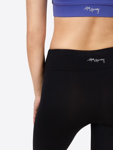 Hey Honey Skinny Workout Pants 'Surf Style' in Black