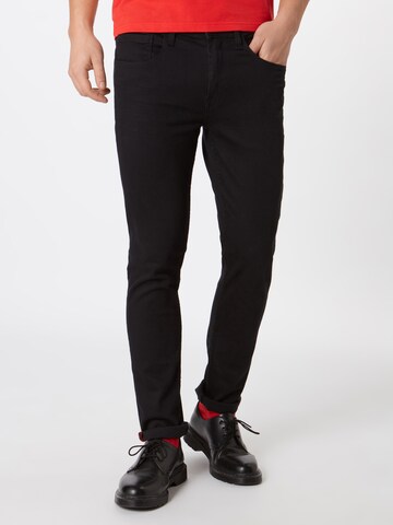 Coupe slim Jean 'Jet' BLEND en noir : devant