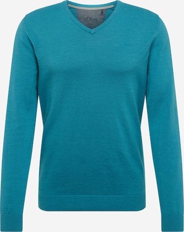 s.Oliver Pullover i blå: forside