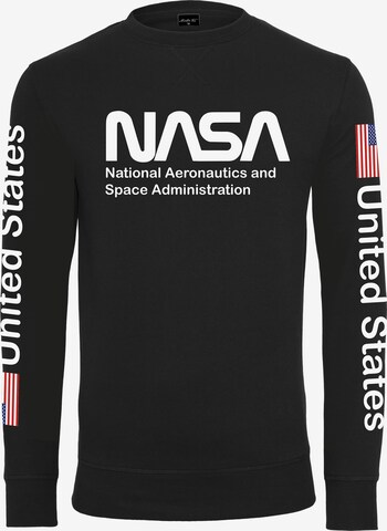 Mister Tee Sweatshirt 'Nasa US' in Schwarz: predná strana