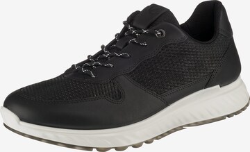 ECCO Athletic Lace-Up Shoes 'St. 1 Hybrid' in Black: front