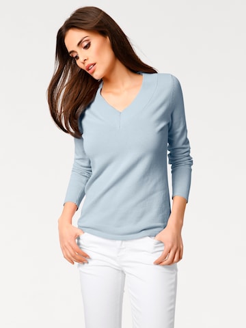 Pullover di heine in blu: frontale