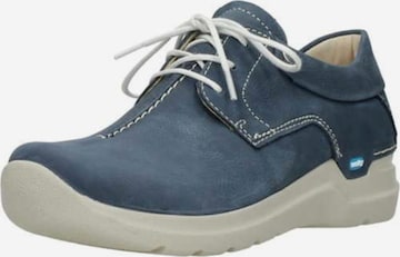 Wolky Athletic Lace-Up Shoes in Blue: front