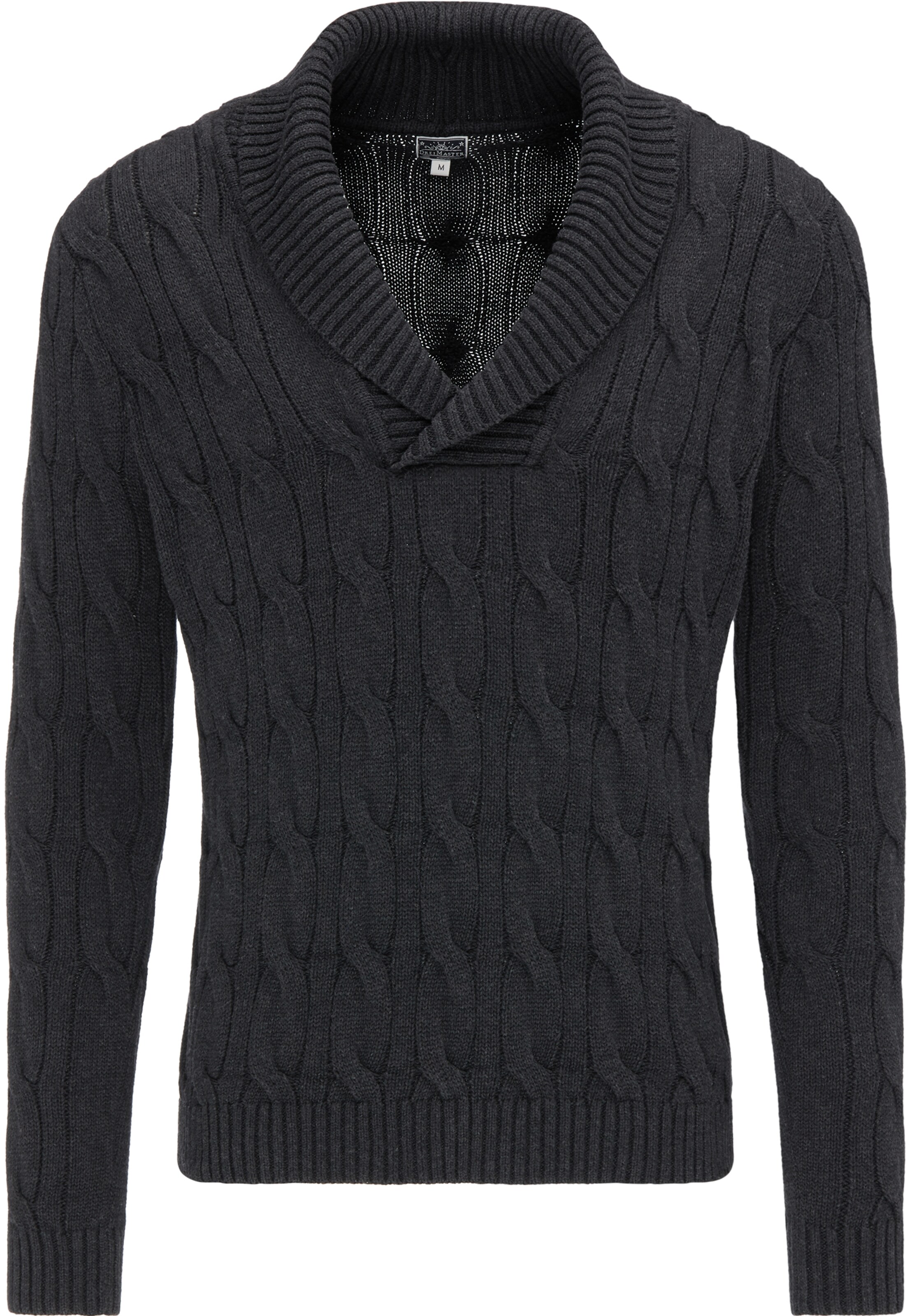 DREIMASTER - Trui 'Maritim' in de kleur Zwart