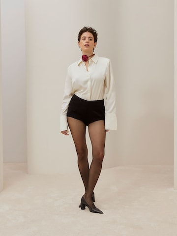 Blouse With Micro Shorts Look