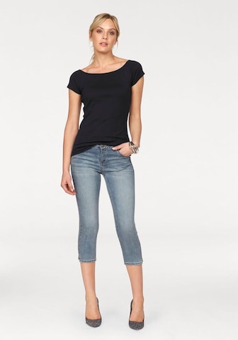 ARIZONA Skinny Caprijeans 'Ultra-Stretch' in Blau