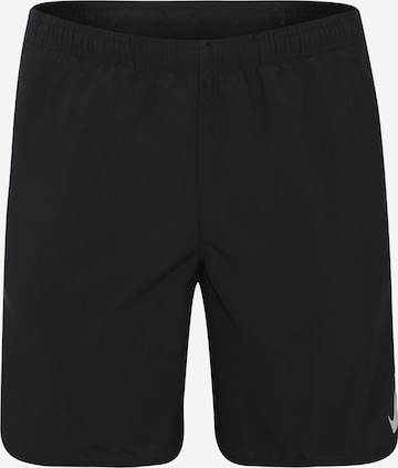 Pantalon de sport 'Challenger' NIKE en noir : devant
