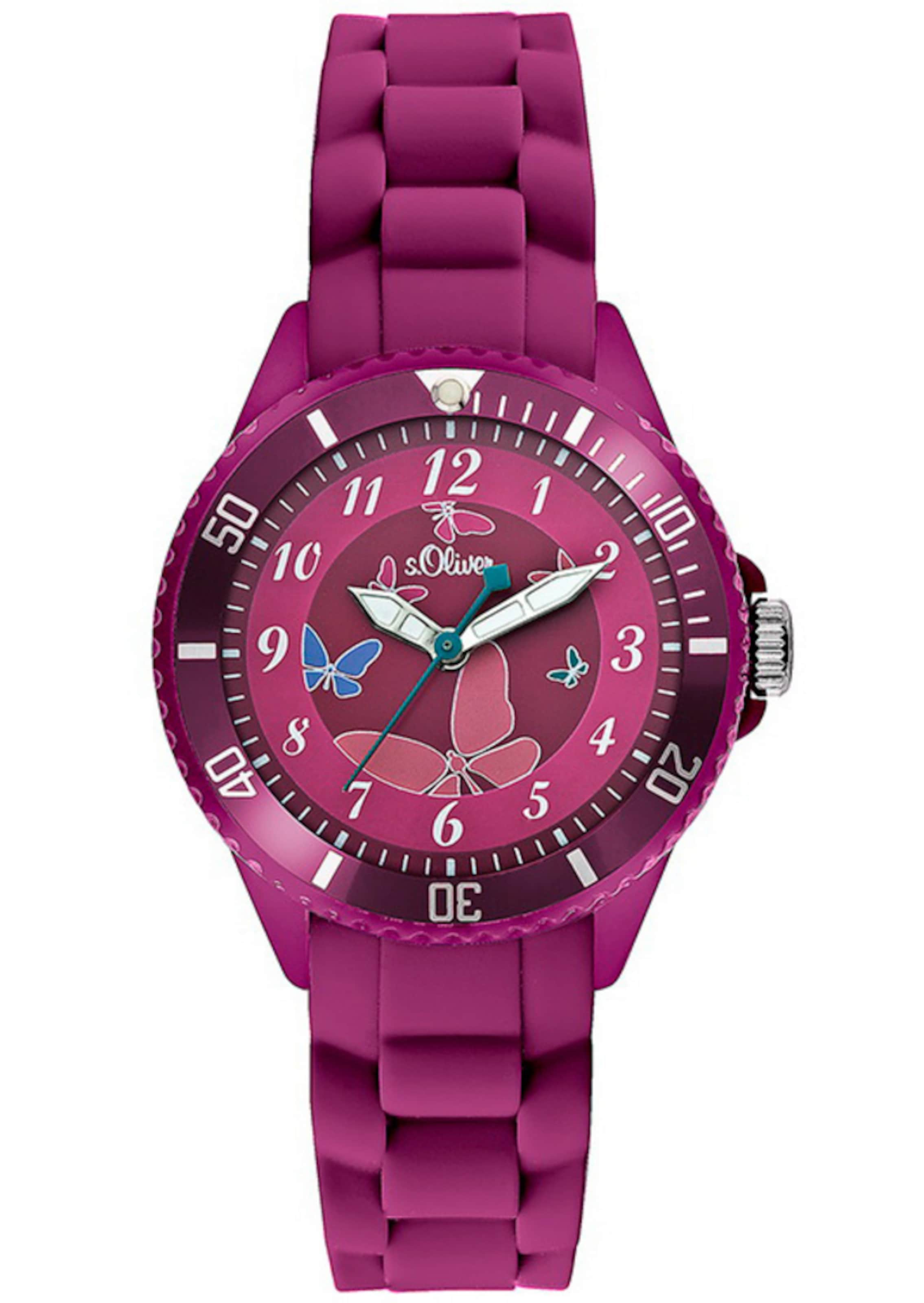 s.Oliver Watch in Pink: front