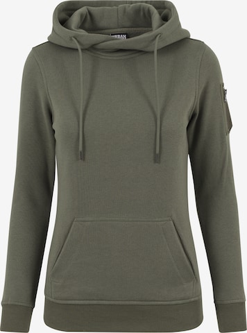 Sweat-shirt Urban Classics en vert : devant