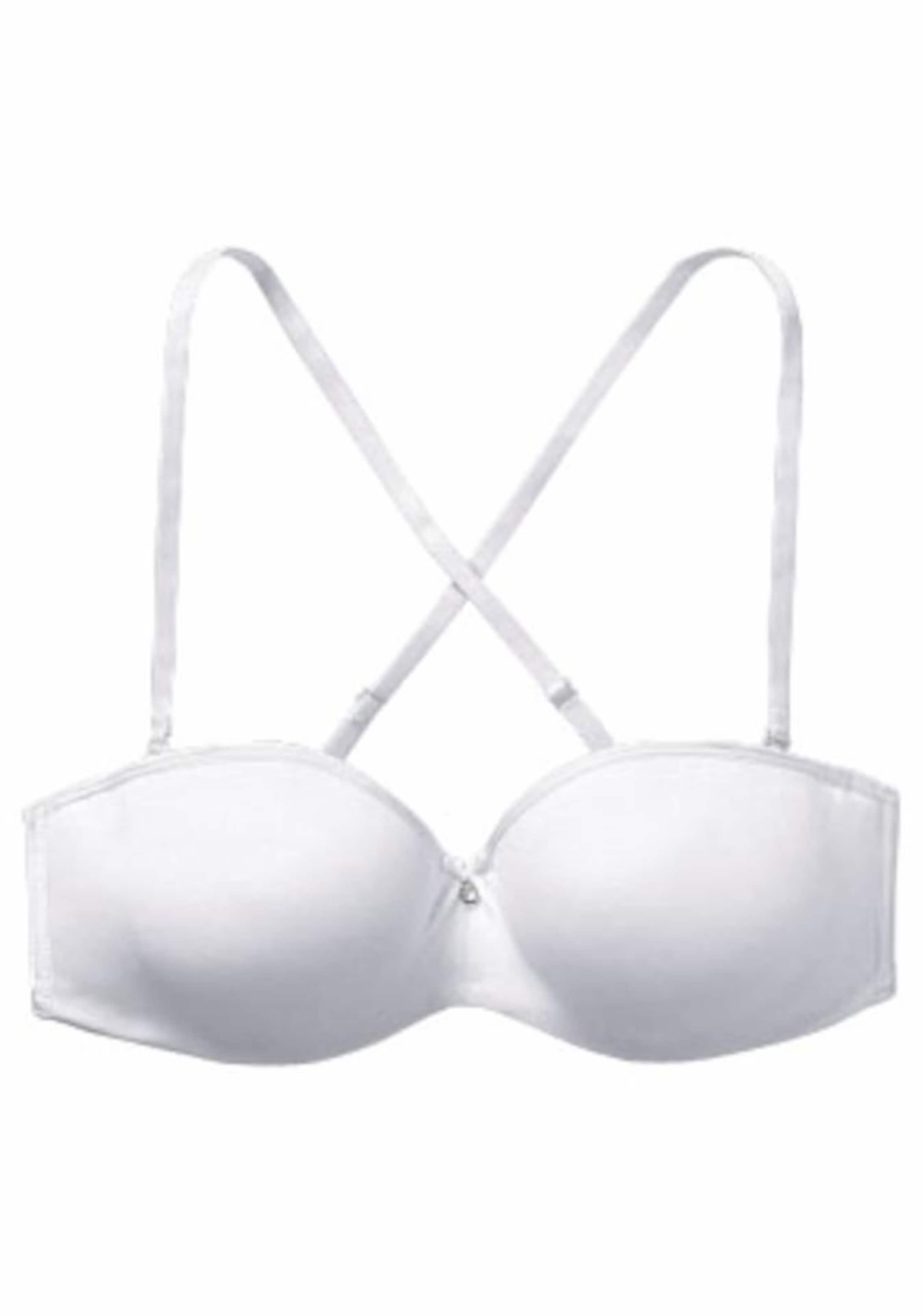 LASCANA Normální Podprsenka – bílá