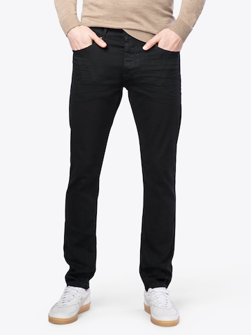 Mavi Slimfit Jeans 'Yves' in Zwart: voorkant