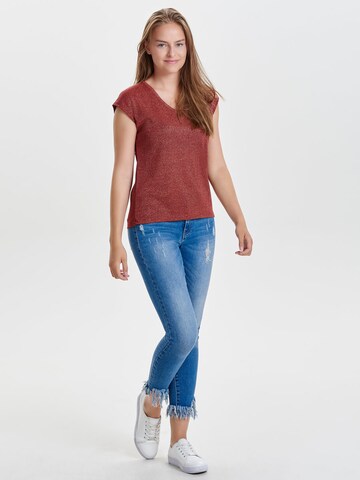 ONLY Shirt 'ONLSilvery' in Rood