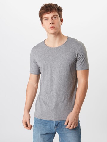 Slim fit Tricou 'Level 5' de la OLYMP pe gri: față