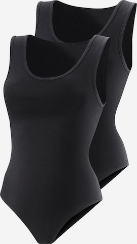 VIVANCE - Camisa body em preto: frente