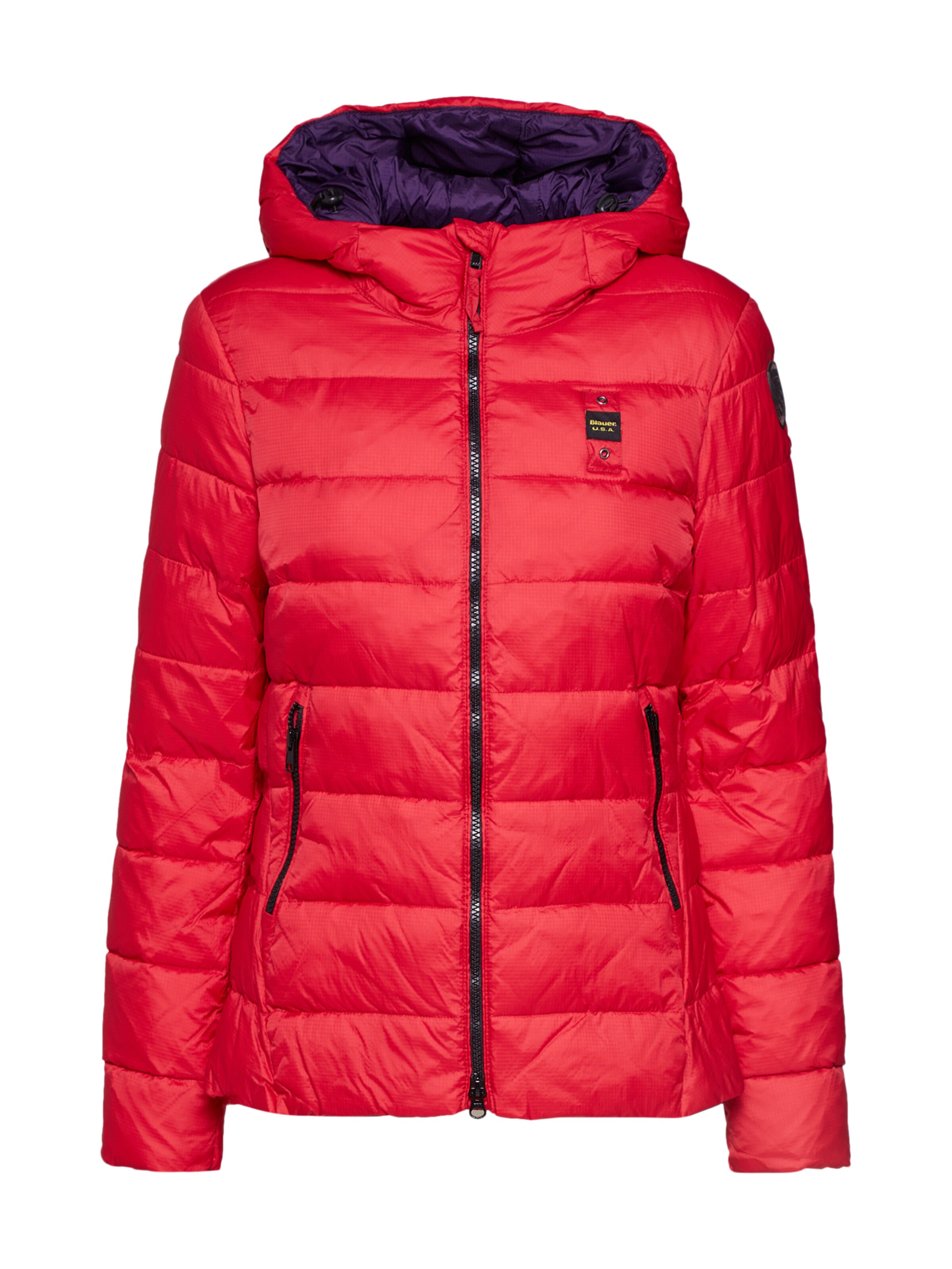 Blauer.USA - Winterjas 'GIUBBINI CORTI IMBOTTITO OVATTA' in de kleur Rood