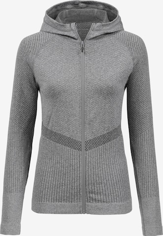 Athlecia Athletic Zip-Up Hoodie 'ALYSA' in Grey