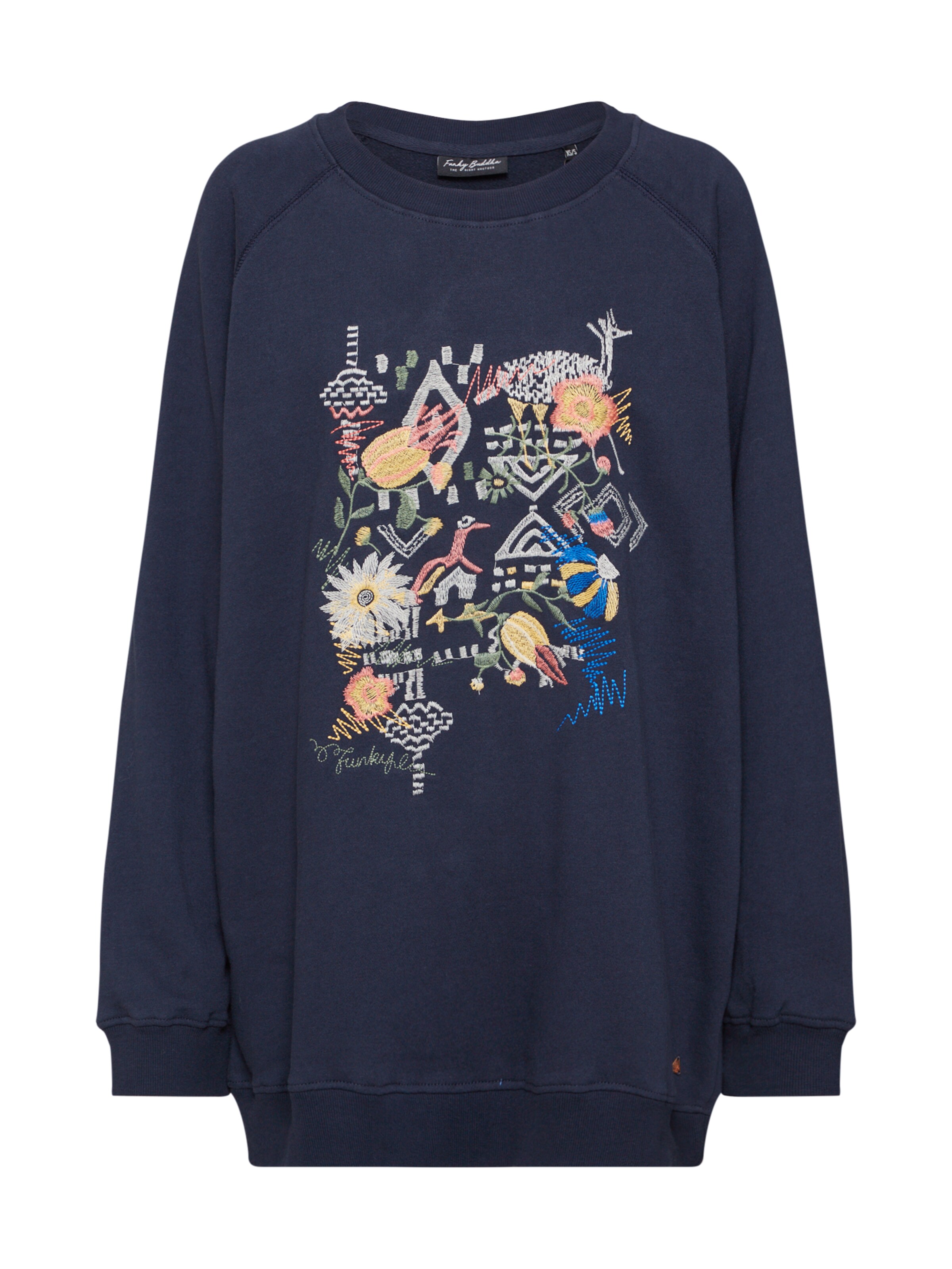Funky Buddha - Sweatshirt in de kleur Navy