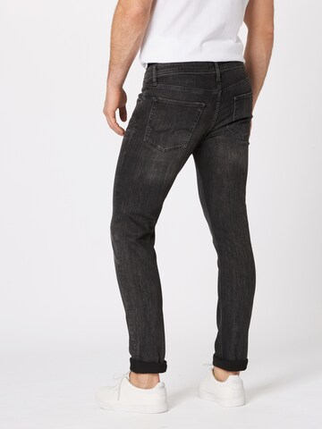 Coupe slim Jean 'Glenn' JACK & JONES en noir