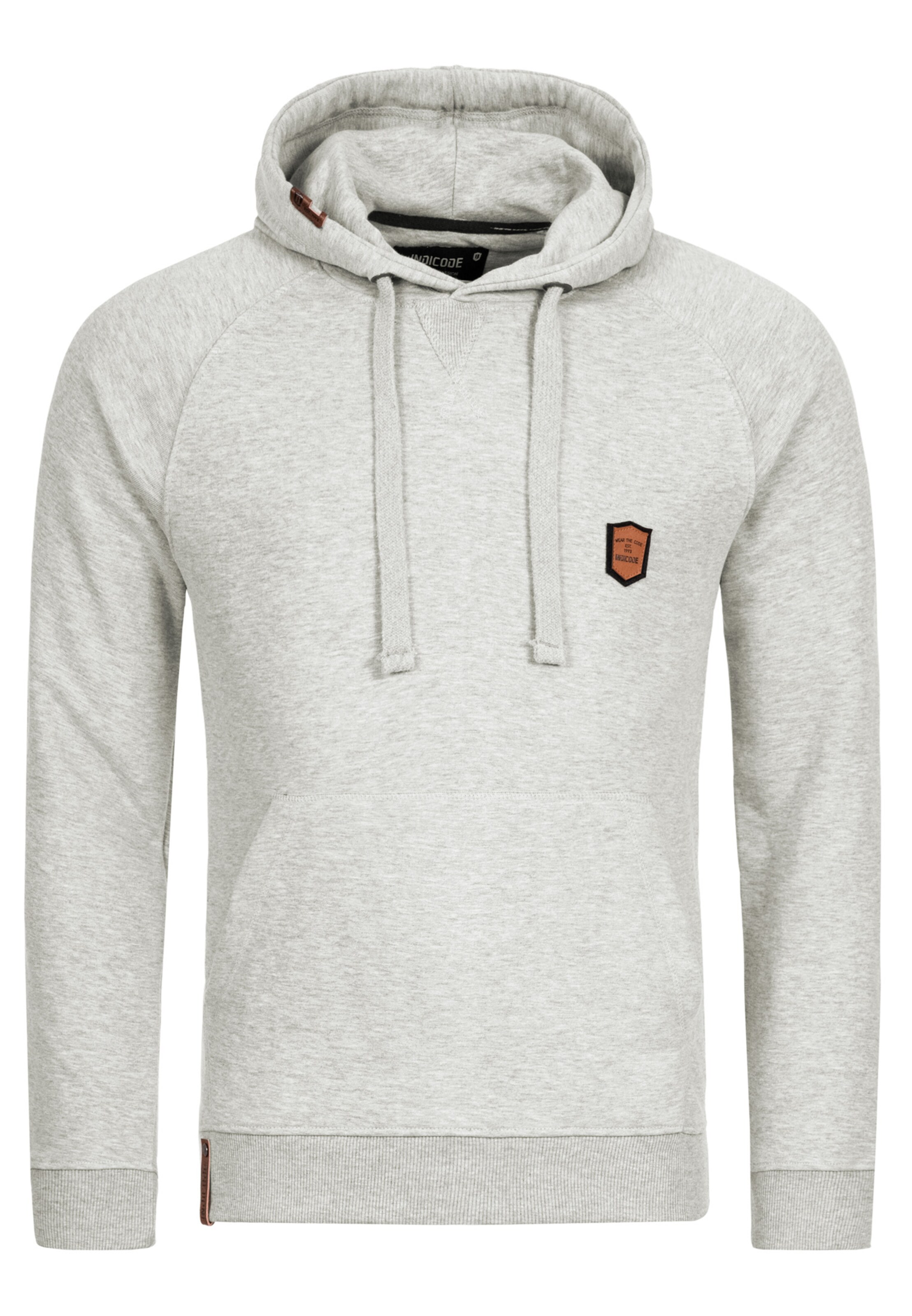 INDICODE JEANS Sweatshirt 'Litcham' in Grey: front