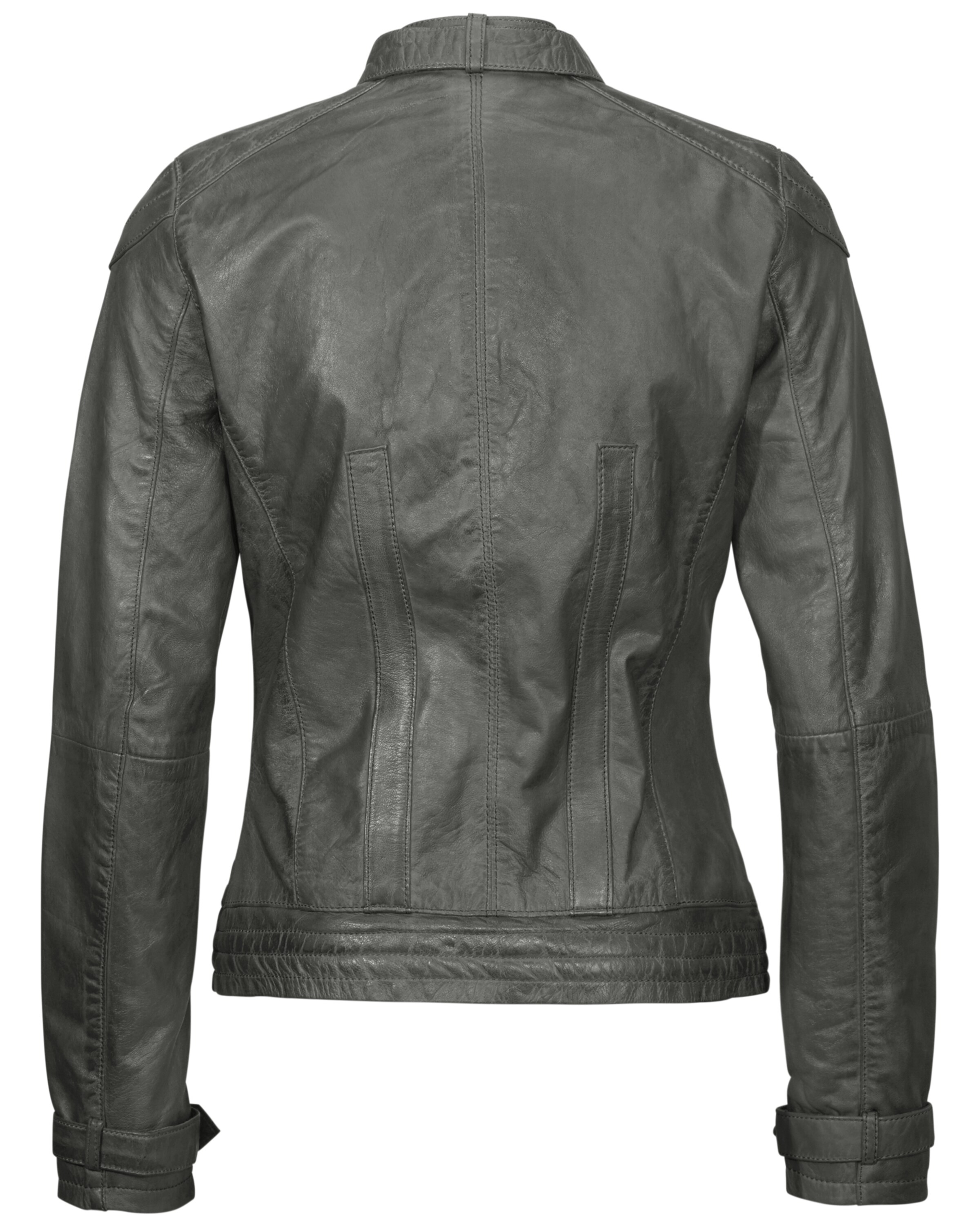 MUSTANG Lederjacke 'Ryana' in Grau