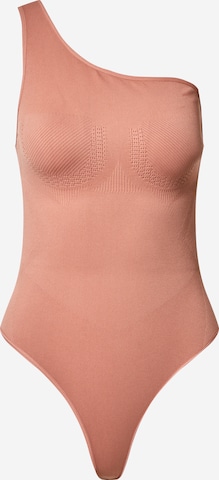 NU-IN Regular Athletic Bodysuit in Pink: front