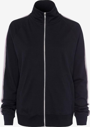 H.I.S Zip-Up Hoodie in Black: front