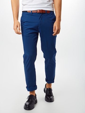 SELECTED HOMME Chino kalhoty 'YARD' – modrá: přední strana