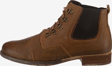 JOSEF SEIBEL Lace-Up Ankle Boots 'Sienna' in Brown: front