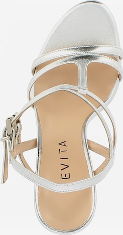 EVITA Strap Sandals 'Valeria' in Silver
