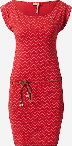 Ragwear Summer Dress 'Tag Zig Zag' in Red: front