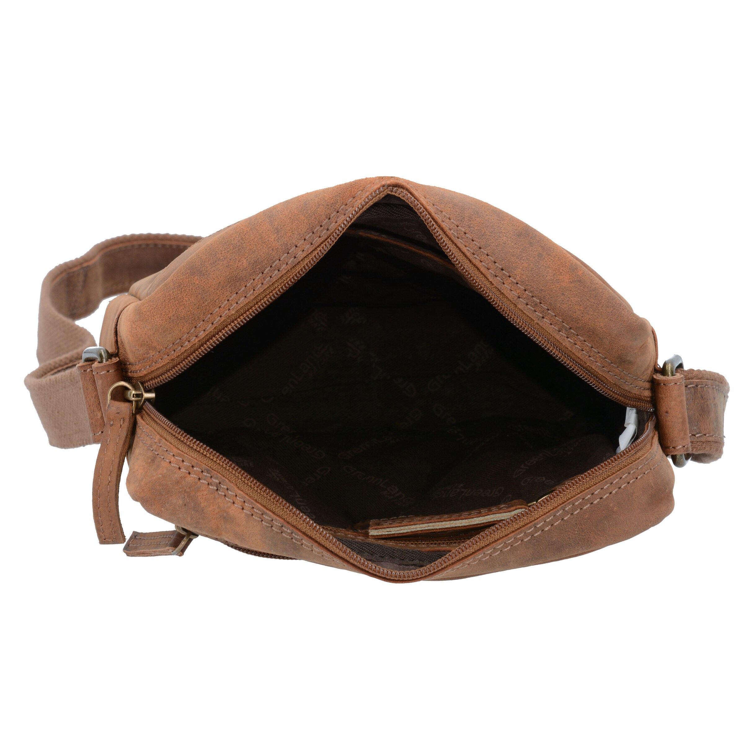 Greenland Nature Crossbody bag 'Montenegro' in Brown