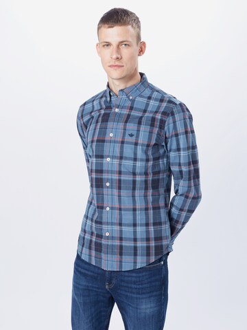 Dockers Slim fit Button Up Shirt 'ALPHA' in Blue: front