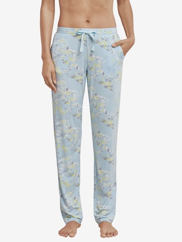 SCHIESSERregular Pidžama hlače 'Mix+Relax' - plava boja