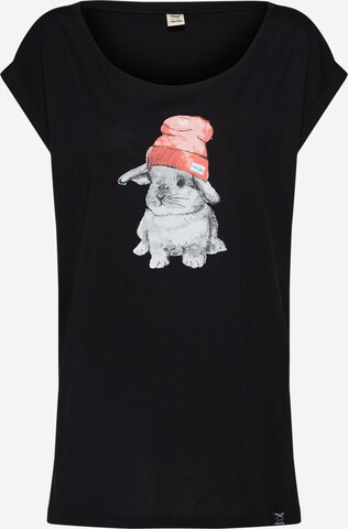 T-shirt 'It Hasi' Iriedaily en noir : devant