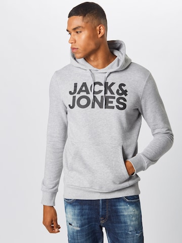 Sweat-shirt JACK & JONES en gris : devant